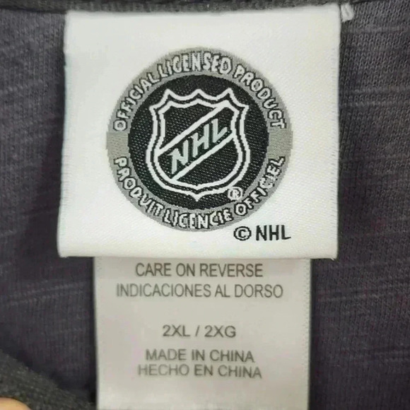 NHL Chicago Blackhawk Mock neck Pullover‎ Fleece Sweatshirt Men's 2XL Gray - Picture 6 of 8